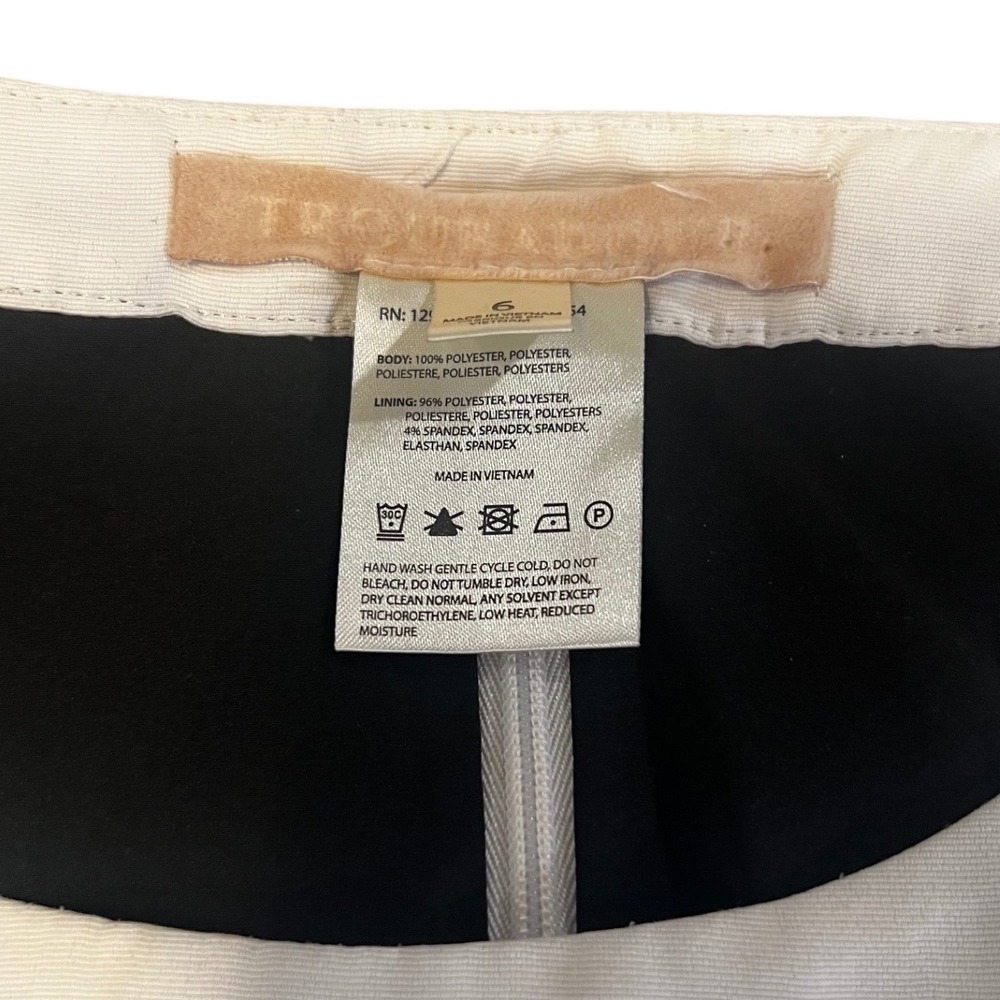 Troubadour by Anthropologie Sleeveless Colorblock Striped Black Mint Tan Size 6 - Picture 3 of 5